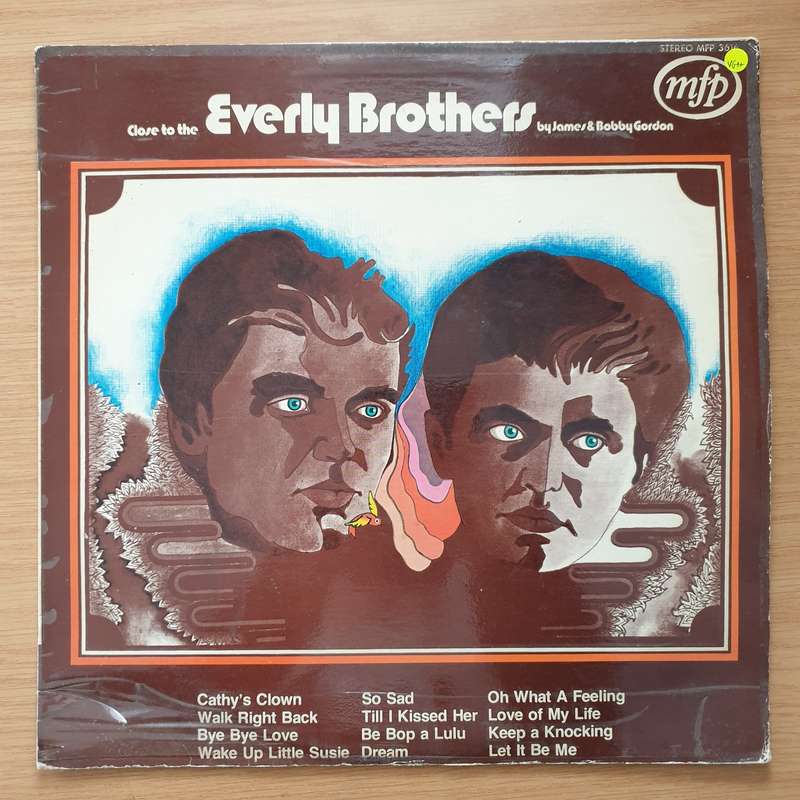 James and Bobby Gordon - Close to the Everley Brothers  Vinyl LP Record - Very-Good+ Quality (...