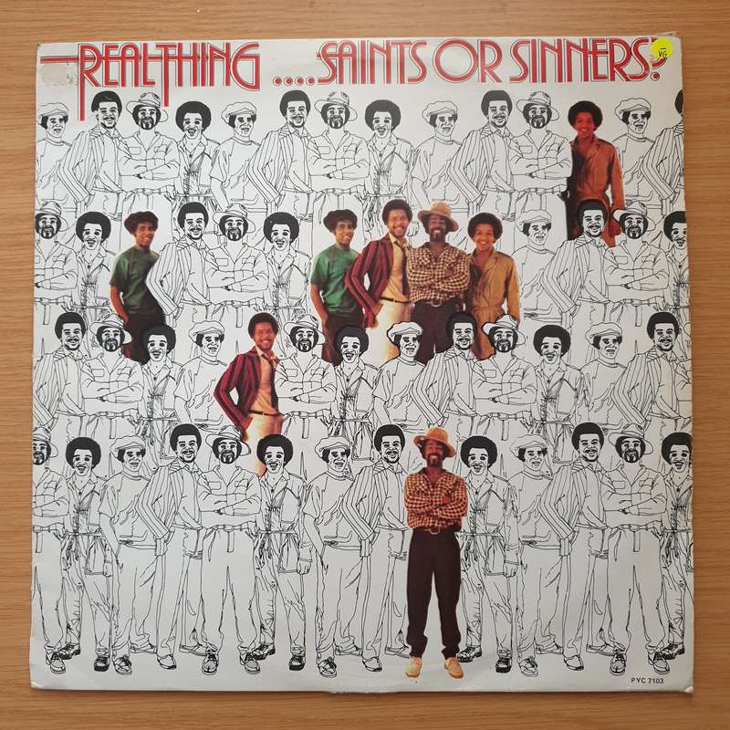 Real Thing  Saints Or Sinners - Vinyl LP Record - Very-Good- Quality (VG-) (minus)