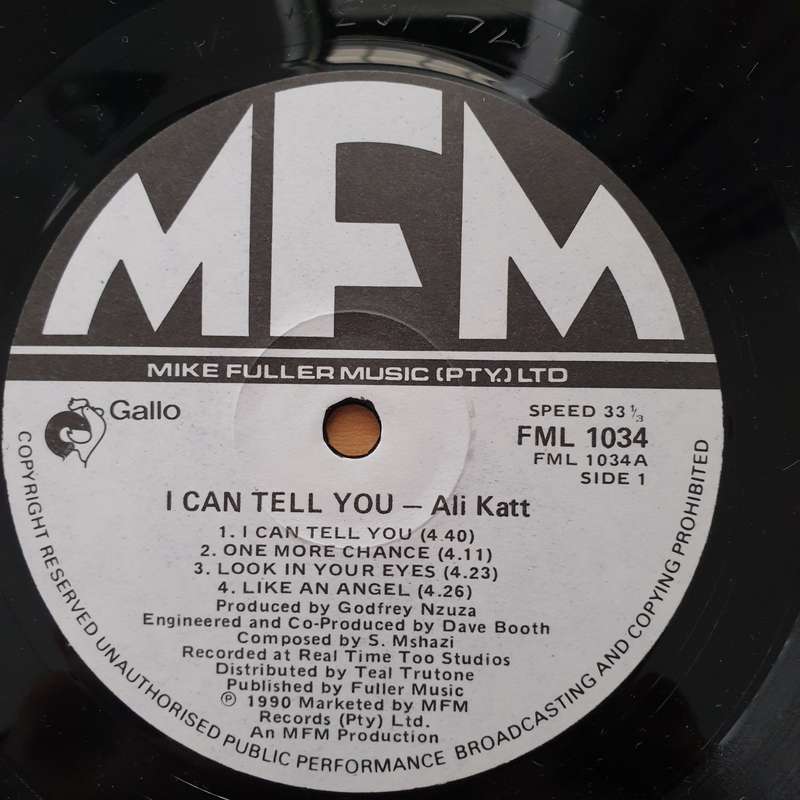 Ali Katt  I Can Tell You  Vinyl LP Record - Very-Good+ Quality (VG+) (verygoodplus)