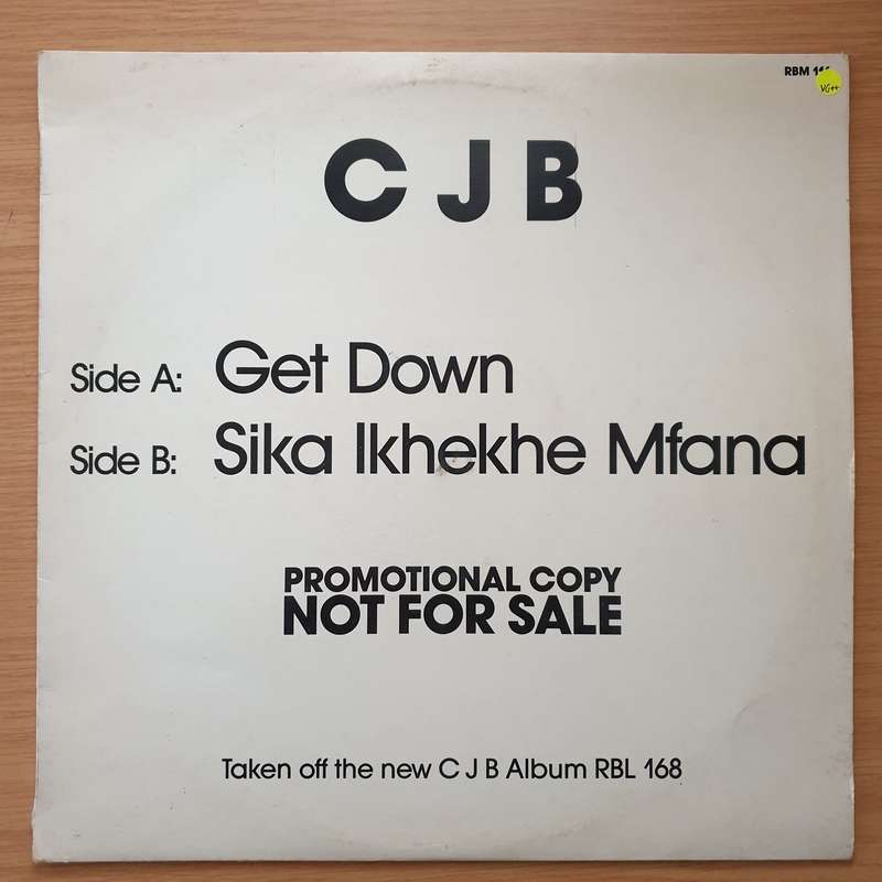 C.J.B.   Get Down / Sika Ikhekhe Mfana  Vinyl LP Record - Very-Good+ Quality (VG+) (very...