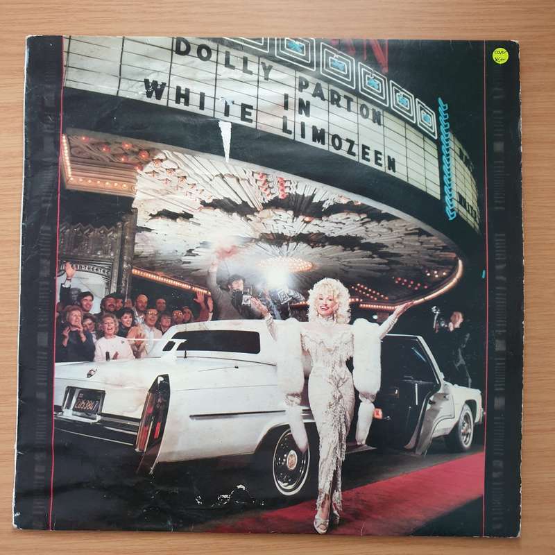 Dolly Parton  White Limozeen Vinyl LP Record - Very-Good+ Quality (VG+) (verygoodplus)