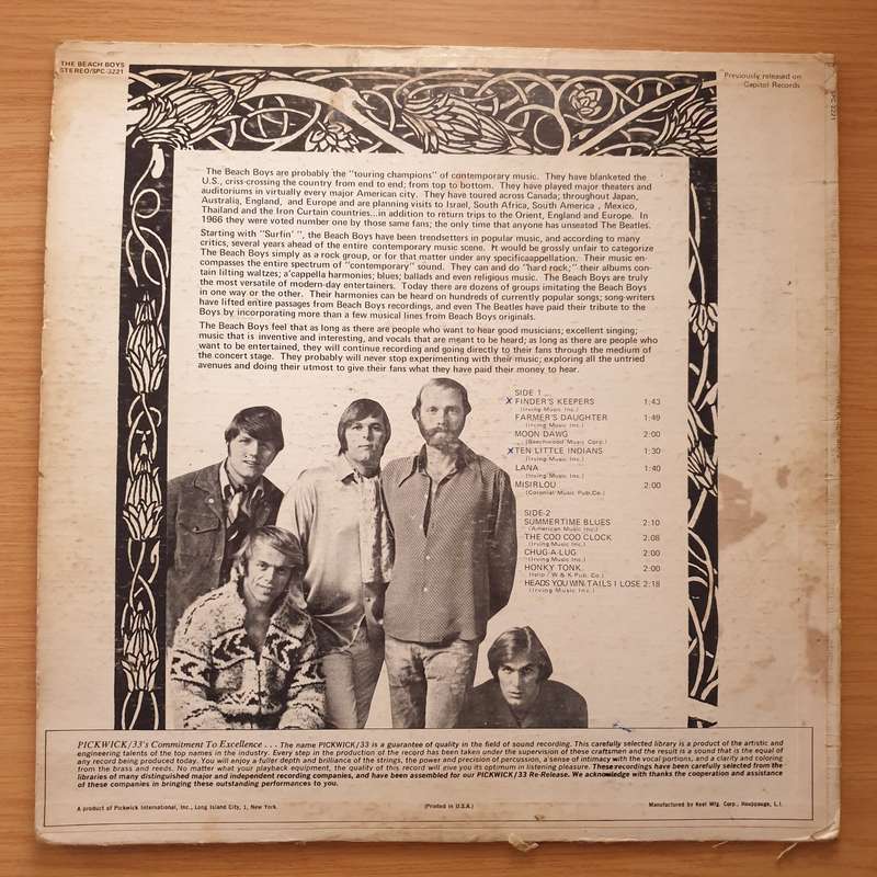 The Beach Boys  The Beach Boys - Vinyl LP Record - Very-Good Quality (VG)  (verry)