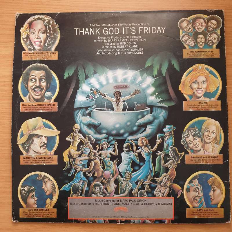 Thank G-D It's Friday - Original Motion Picture Soundtrack - Vinyl LP Record - Very-Good Quality ...