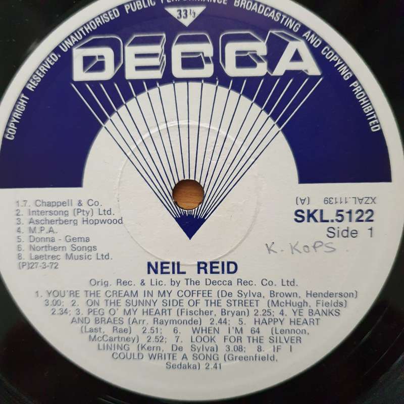 Neil Reid  Neil Reid - Vinyl LP Record - Very-Good+ Quality (VG+) (verygoodplus)