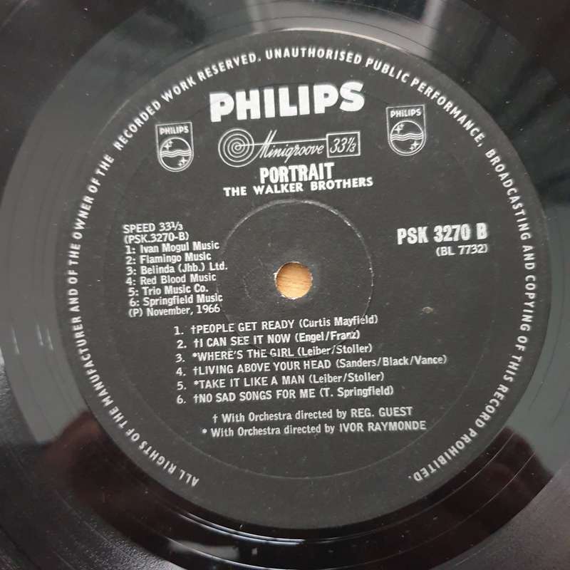 The Walker Brothers  Portrait - Vinyl LP Record  (VG)