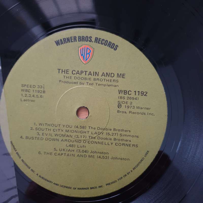 The Doobie Brothers  The Captain And Me -  Vinyl LP Record  (VG+)