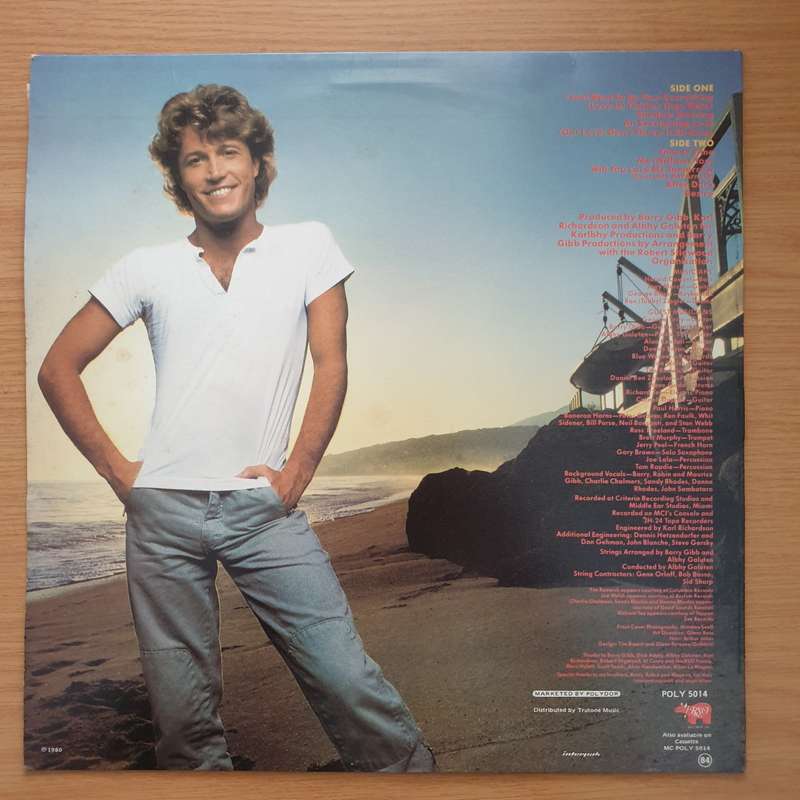 Andy Gibb  Andy Gibb's Greatest Hits - Vinyl LP Record - Very-Good+ Quality (VG+) (verygoodplus)