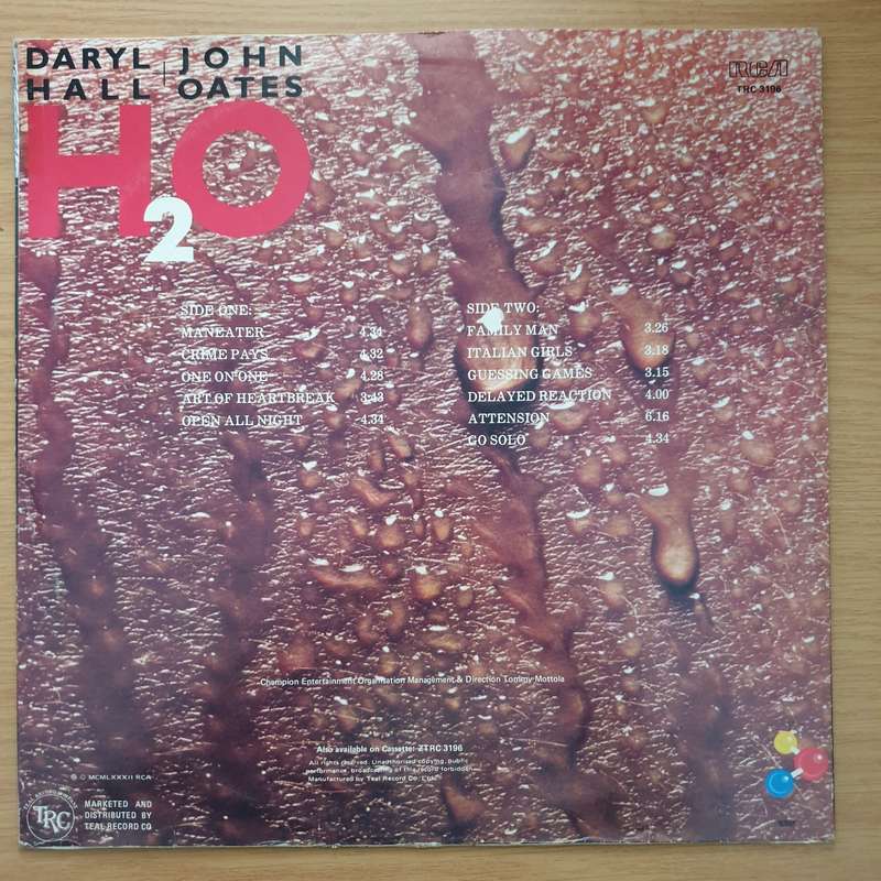 Daryl Hall + John Oates  HO (TRC) - Vinyl LP Record  (VG+)