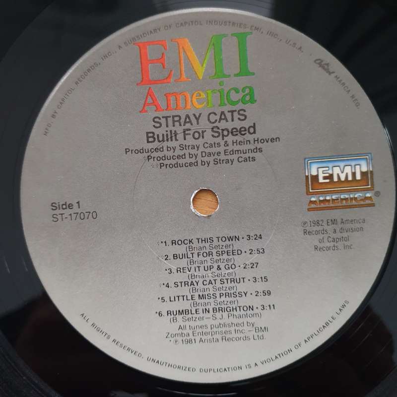 Stray Cats  Built For Speed - Vinyl LP Record - Very-Good+ Quality (VG+) (verygoodplus)