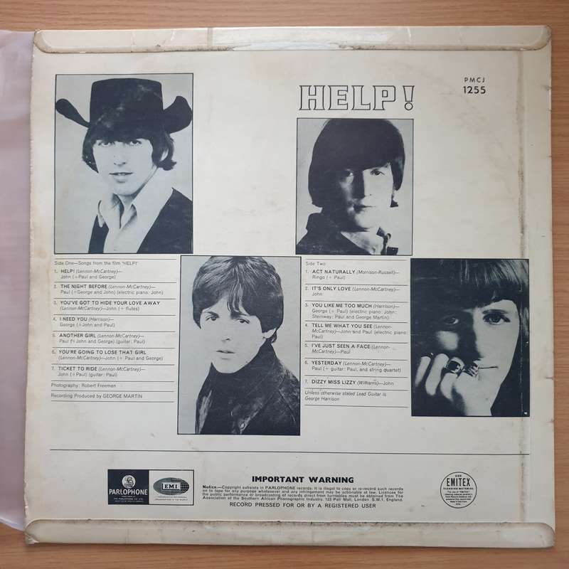 The Beatles  Help! - Vinyl LP Record - Very-Good Quality (VG)  (verry)