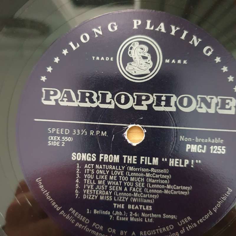 The Beatles  Help! - Vinyl LP Record - Very-Good Quality (VG)  (verry)
