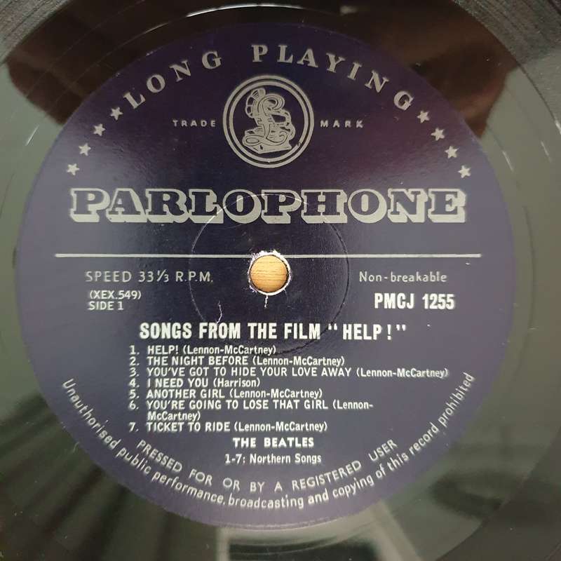 The Beatles  Help! - Vinyl LP Record - Very-Good Quality (VG)  (verry)