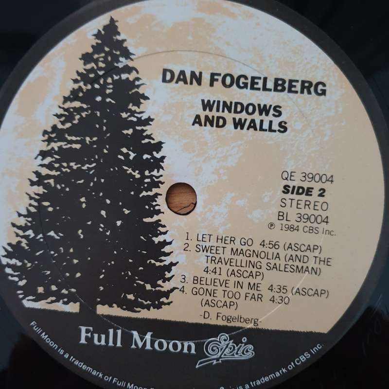 Dan Fogelberg - Windows & Walls - Vinyl Record - Very-Good+ Quality (VG+)