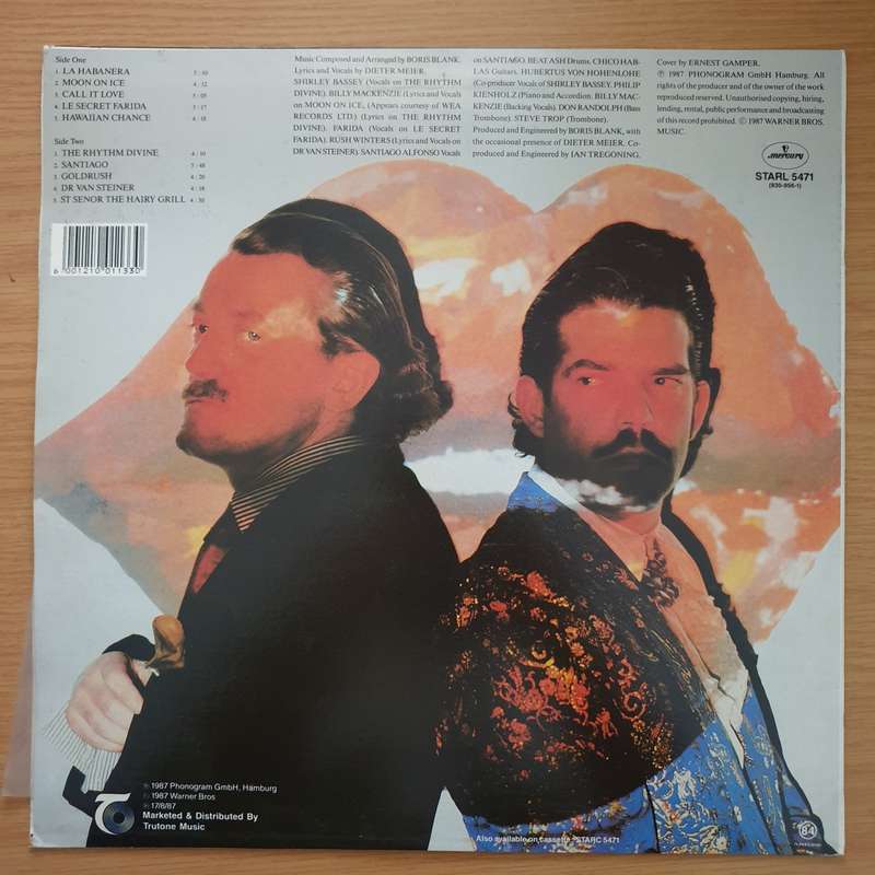 Yello  One Second - Vinyl LP Record - Very-Good+ Quality (VG+) (verygoodplus)