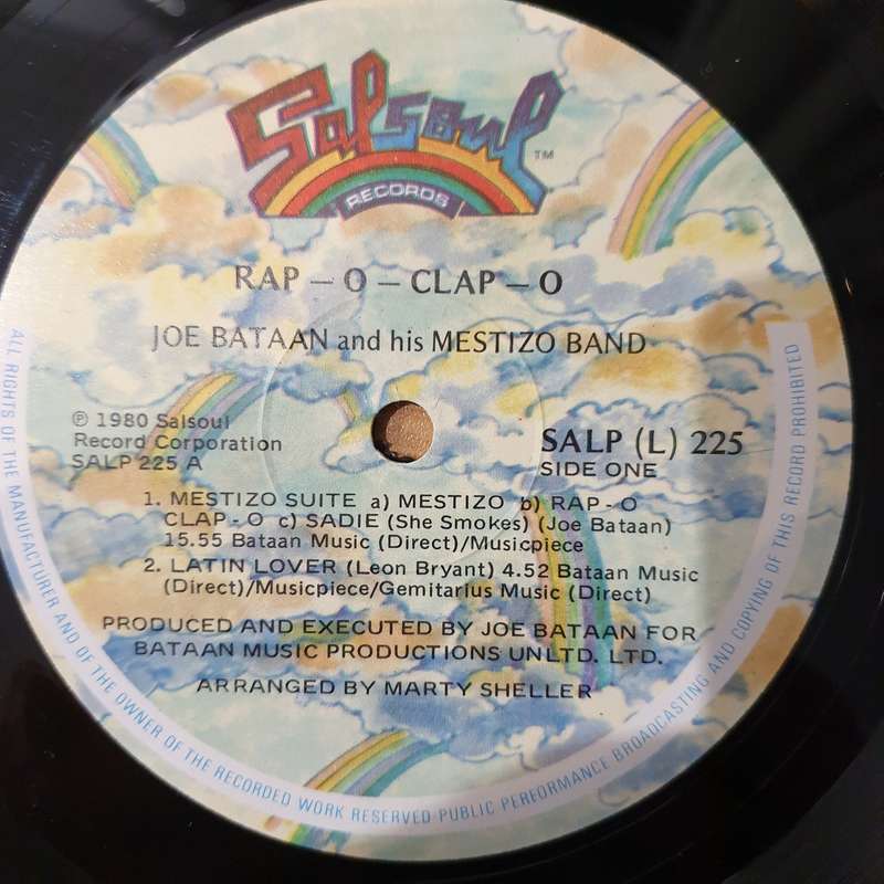 Joe Bataan And His Mestizo Band  Rap-O Clap-O - Vinyl LP Record - Very-Good+ Quality (VG+) (ve...