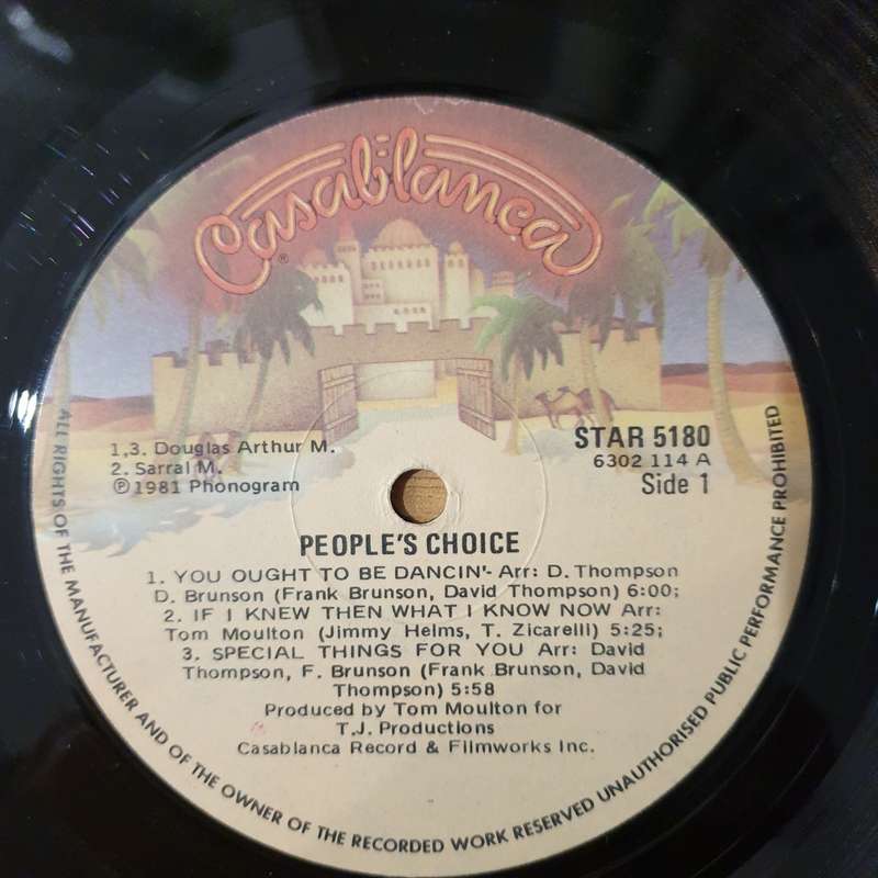 People's Choice  People's Choice - Vinyl LP Record - Very-Good+ Quality (VG+) (verygoodplus)