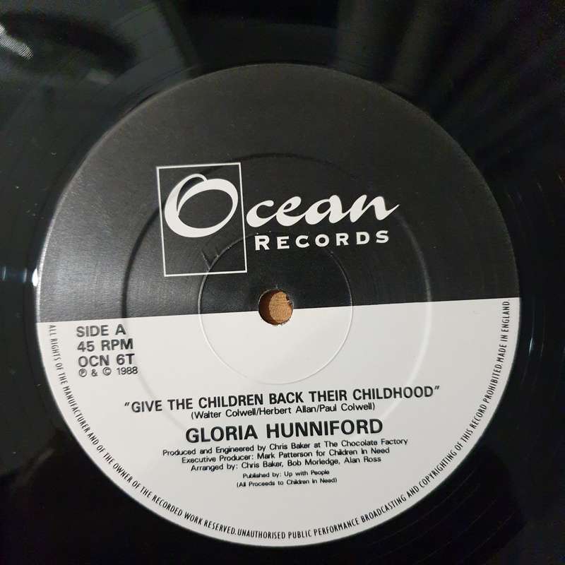 Give The Children Back Their Childhood - Gloria Hunniford (12" 45 RPM)- Vinyl LP Record - Very-Go...