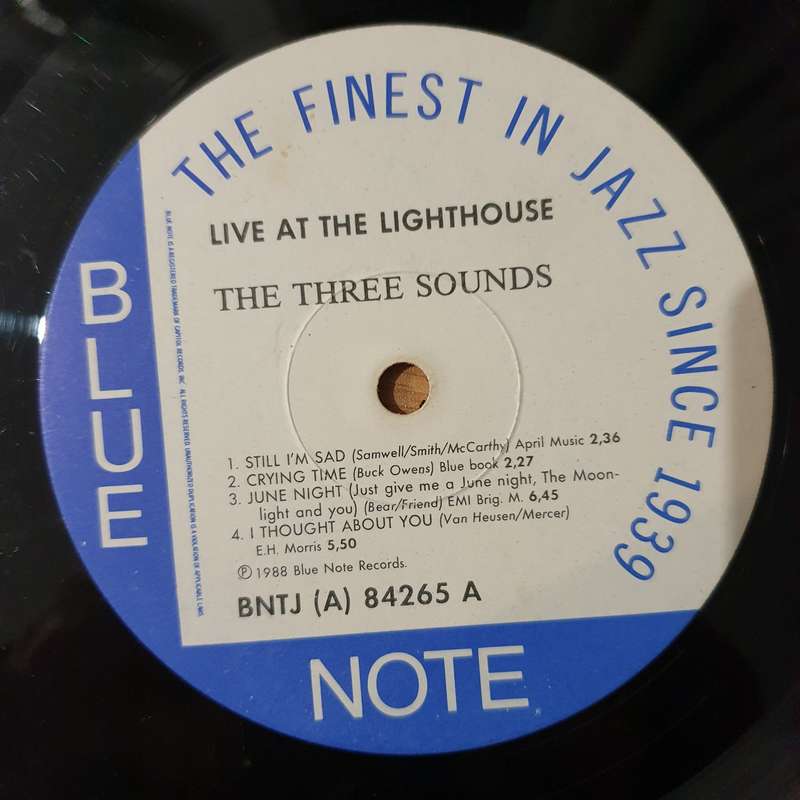 The Three Sounds  Live At The Lighthouse - Vinyl LP Record - Very-Good Quality (VG)  (verry)