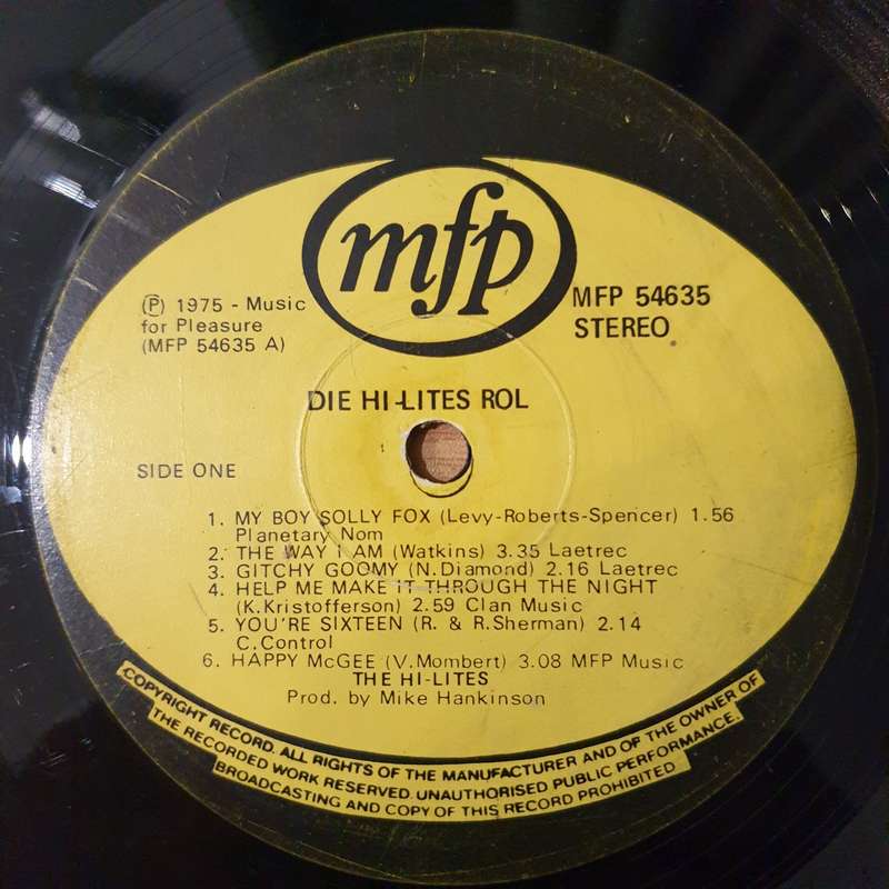 Hi-Lites - Die Hi-Lites Rol - Vinyl LP Record - Good+ Quality (G+) (gplus)
