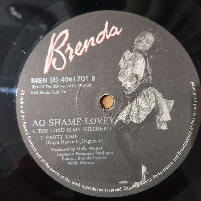 Brenda Fassie - Brenda   Ag Shame Lovey - Vinyl LP Record - Vinyl LP Record - Very-Good Qualit...