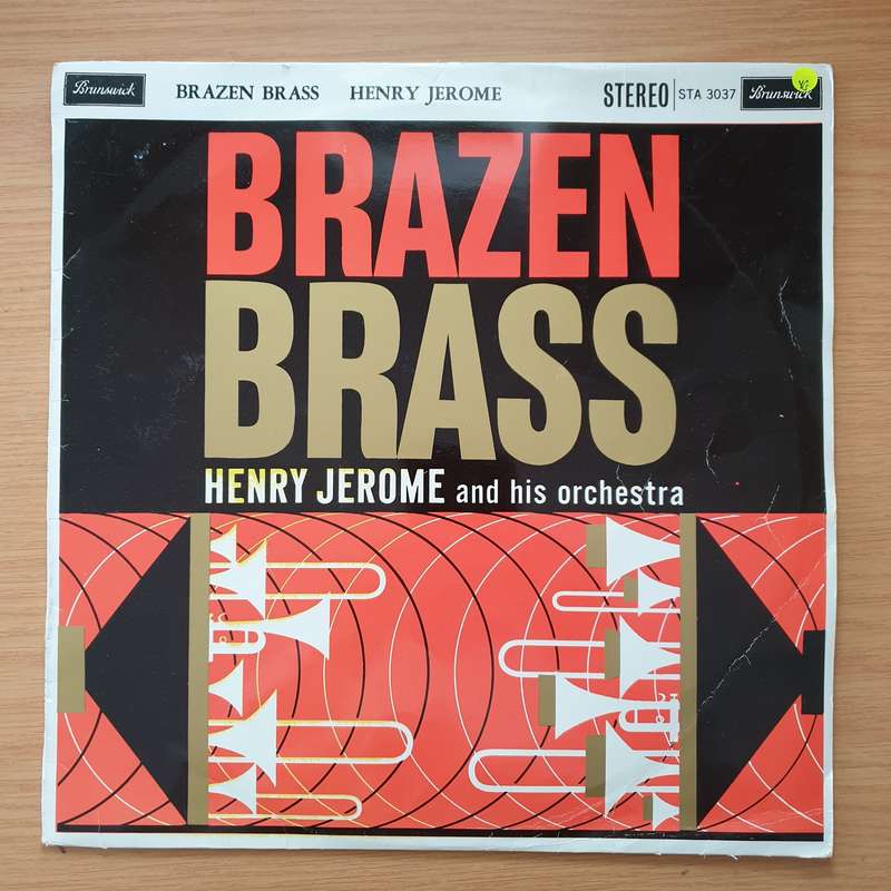 Henry Jerome And His Orchestra  Brazen Brass - Vinyl LP Record - Vinyl LP Record - Very-Good Q...
