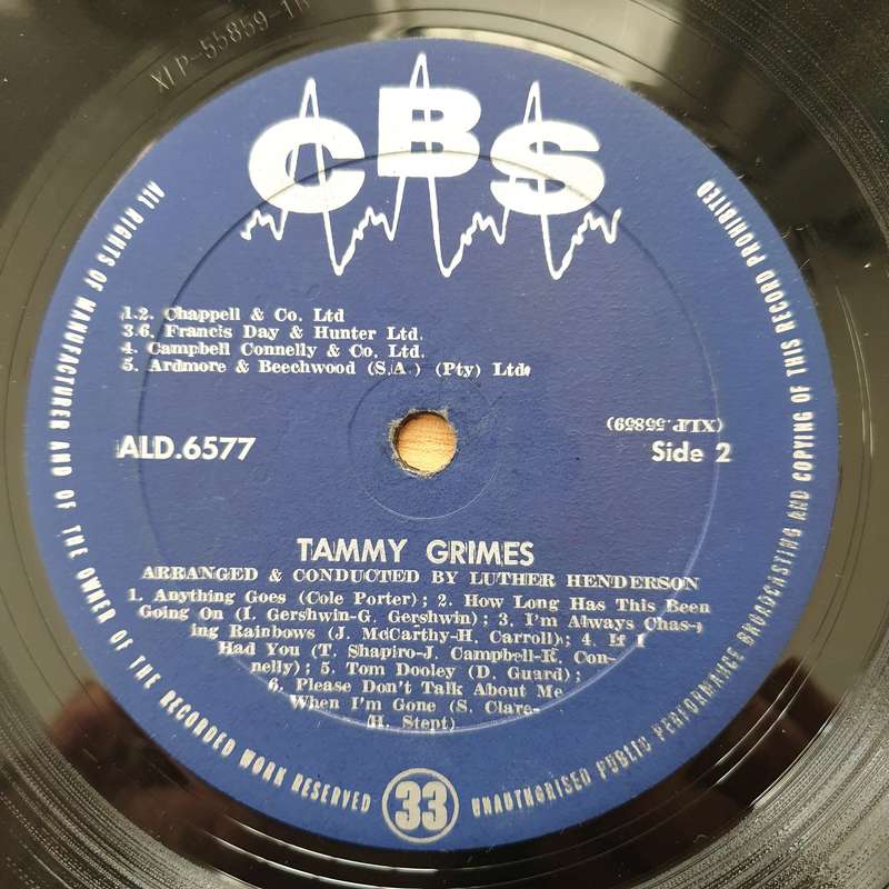 Tammy Grimes  Tammy Grimes - Vinyl LP Record - Very-Good+ Quality (VG+) (verygoodplus)