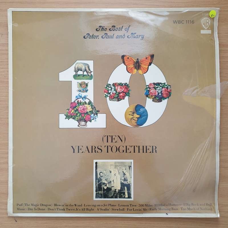 The Best Of Peter Paul and Mary - Ten Years Together - Vinyl LP Record - Very-Good+ Quality (VG+)...