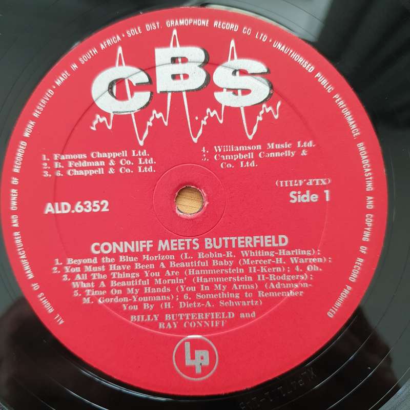 Conniff Meets Butterfield - Ray Conniff, Billy Butterfield  Vinyl LP Record - Very-Good+ Quali...