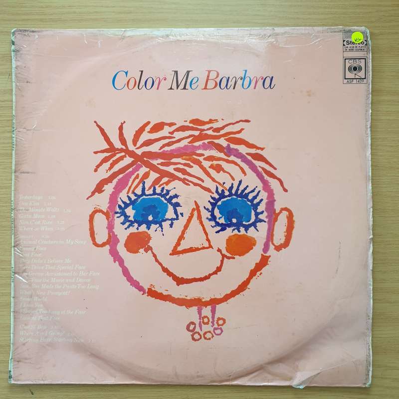 Barbra Streisand - Color Me Barbra  Vinyl LP Record - Very-Good+ Quality (VG+) (verygoodplus) ...