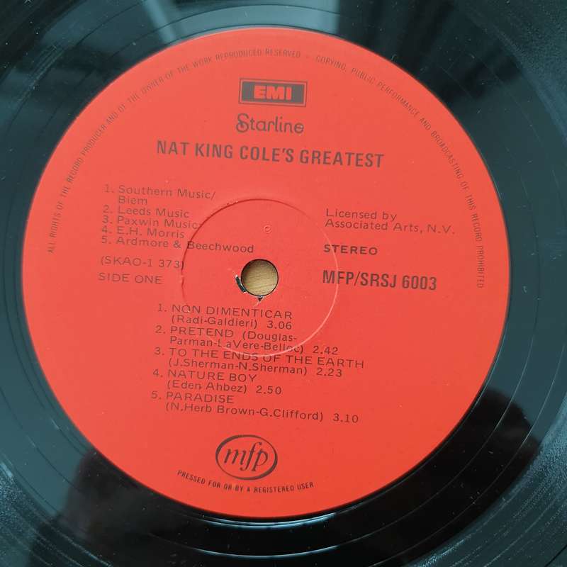 Nat King Cole - Nat King Cole's Greatest - Love Is The Thing - Vinyl LP Record - Very-Good- Quali...
