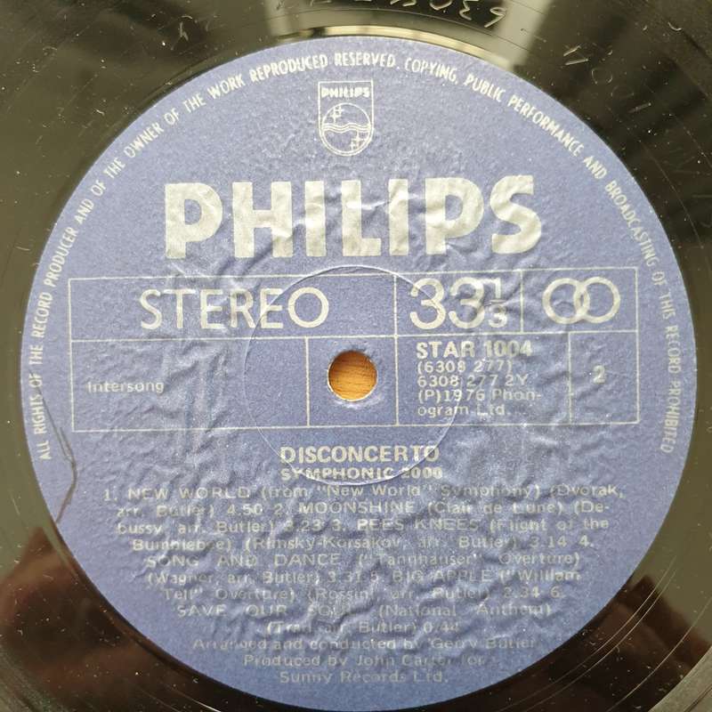 Symphonic 2000 - Disconcerto  Vinyl LP Record - Very-Good+ Quality (VG+) (verygoodplus)