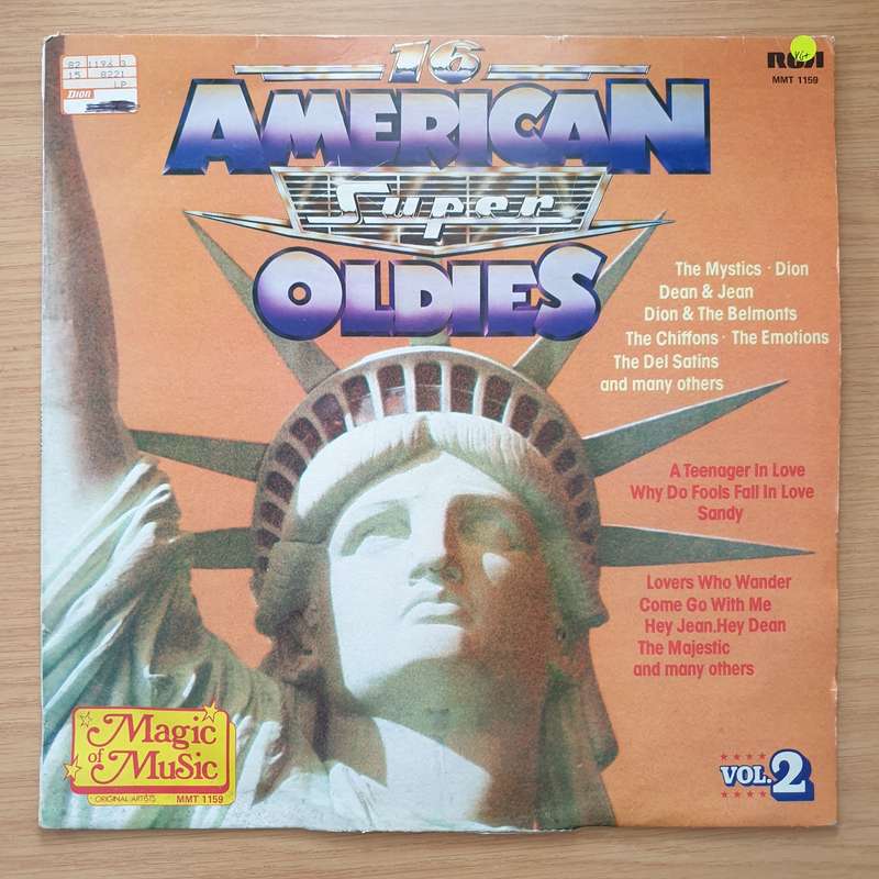 16 American Super Oldies - Vol 2  Vinyl LP Record - Very-Good+ Quality (VG+) (verygoodplus)