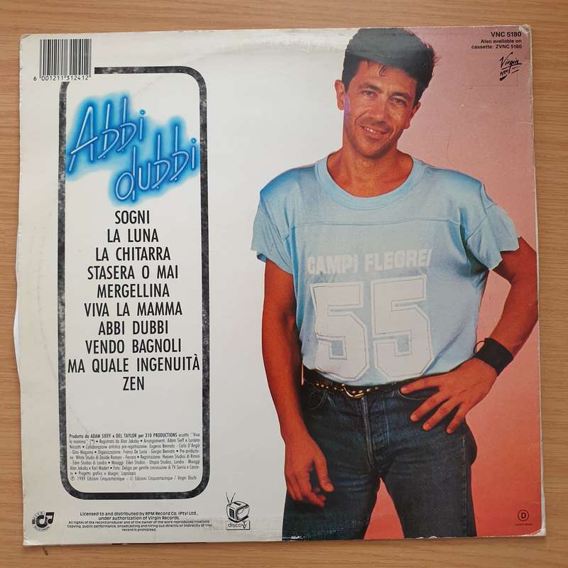 Edoardo Bennato  Abbi Dubbi  Vinyl LP Record - Very-Good+ Quality (VG+) (verygoodplus)