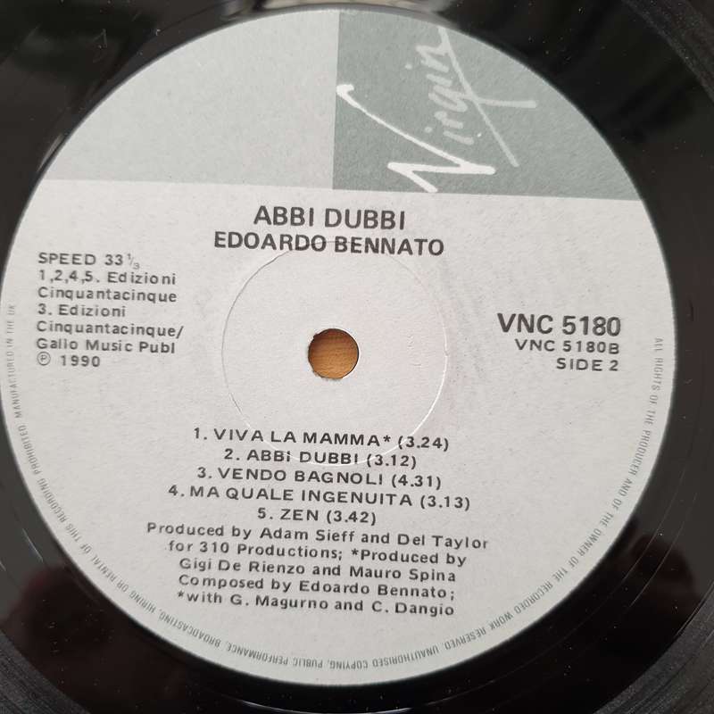 Edoardo Bennato  Abbi Dubbi  Vinyl LP Record - Very-Good+ Quality (VG+) (verygoodplus)