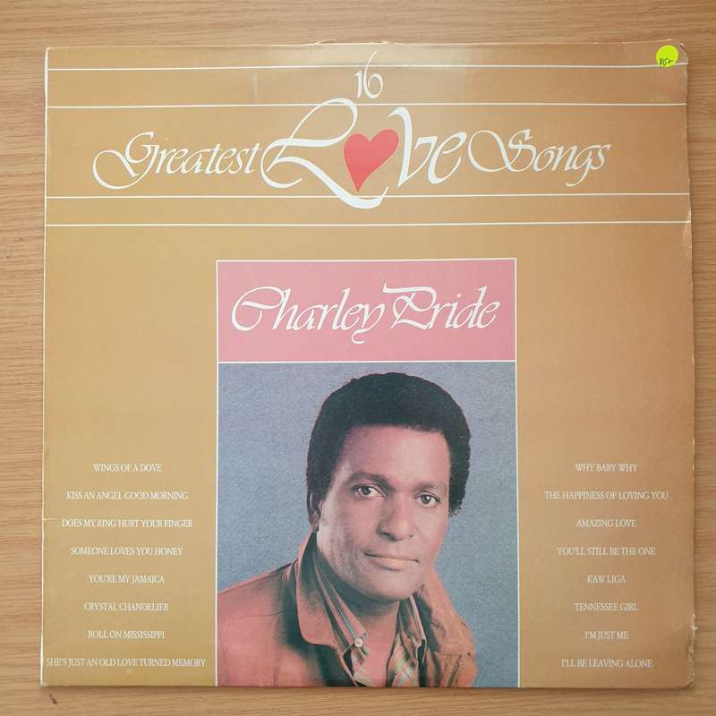 Charley Pride - 16 Greatest Love Songs  Vinyl LP Record - Very-Good+ Quality (VG+) (verygoodplus)