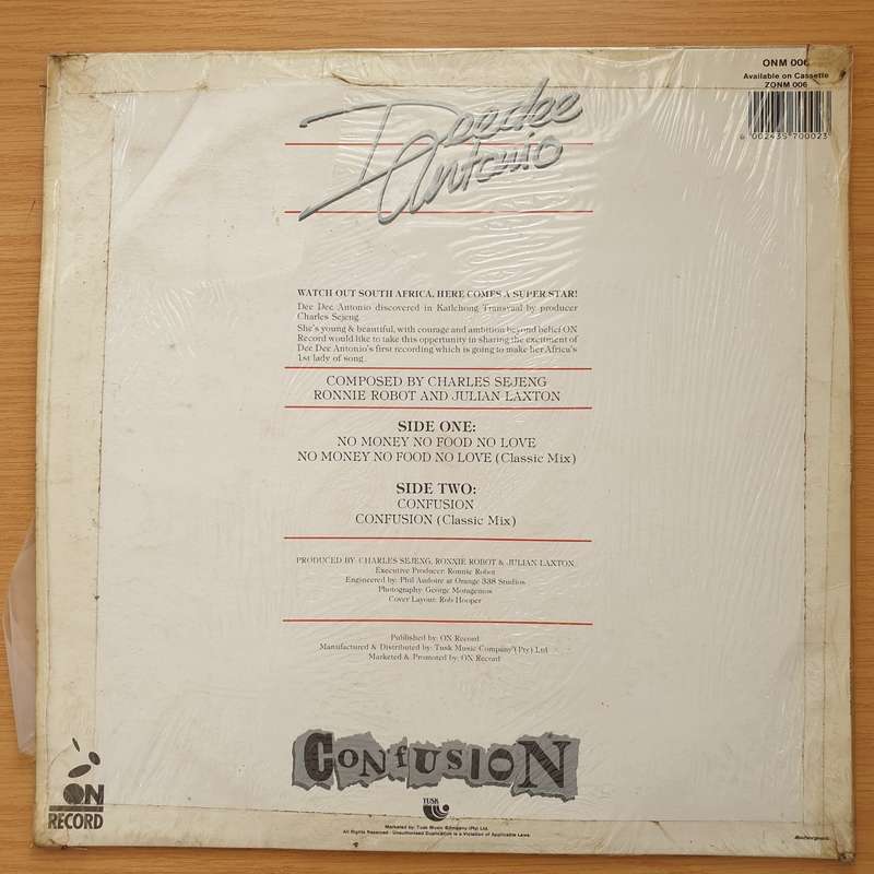 Deedee Antonio  Confusion- Vinyl LP Record - Good+ Quality (G+) (gplus)
