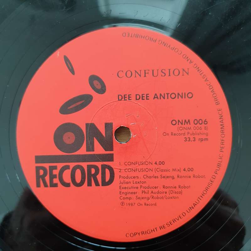 Deedee Antonio  Confusion- Vinyl LP Record - Good+ Quality (G+) (gplus)