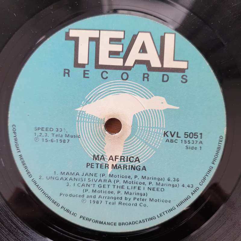 Peter Maringa  Ma Africa - Vinyl LP Record - Good+ Quality (G+) (gplus)