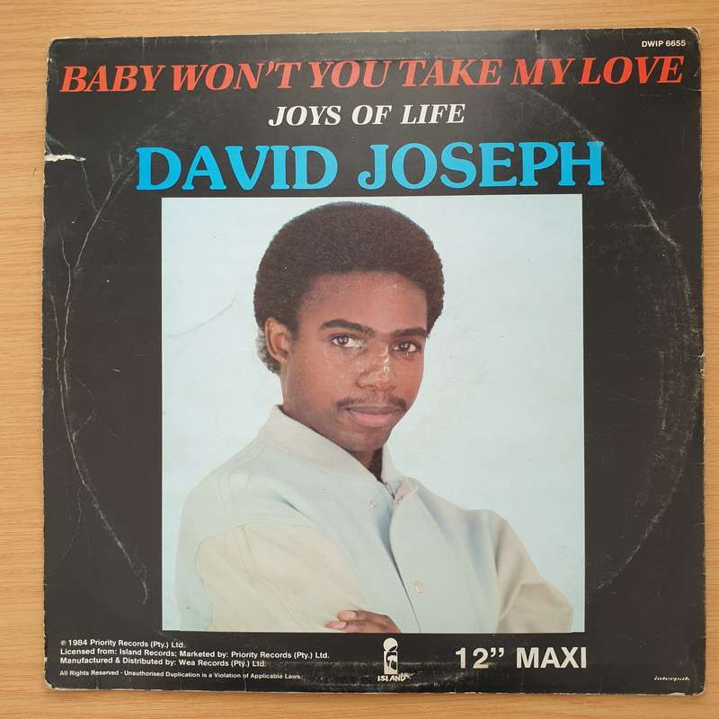 David Joseph  The Joys Of Life -  Vinyl LP Record - Very-Good Quality (VG)  (verry)
