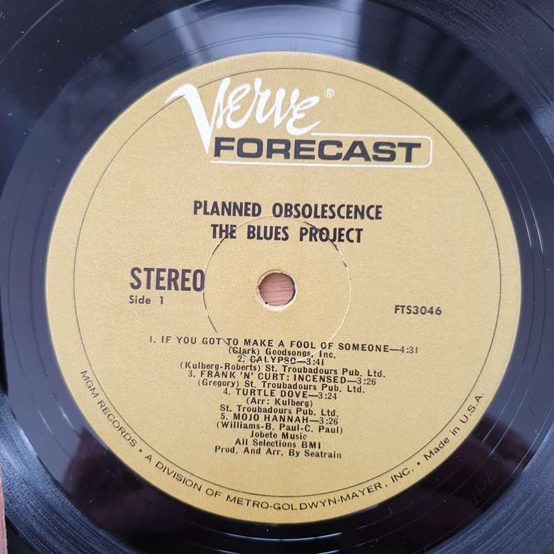 The Blues Project  Planned Obsolescence  Vinyl LP Record - Very-Good+ Quality (VG+) (verygo...