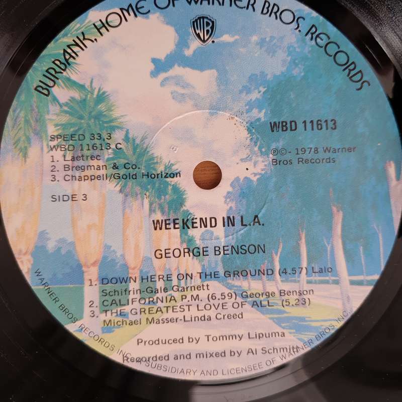 George Benson  Weekend In L.A.  Double Vinyl LP Record - Very-Good+ Quality (VG+) (verygood...