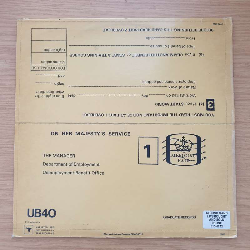 UB40  Signing Off - Vinyl LP Record - Very-Good+ Quality (VG+)
