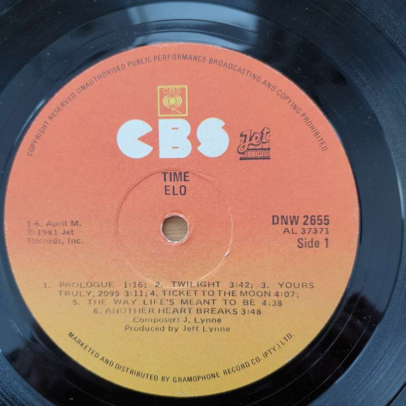 ELO - Time -  Vinyl LP Record - Very-Good+ Quality (VG+)