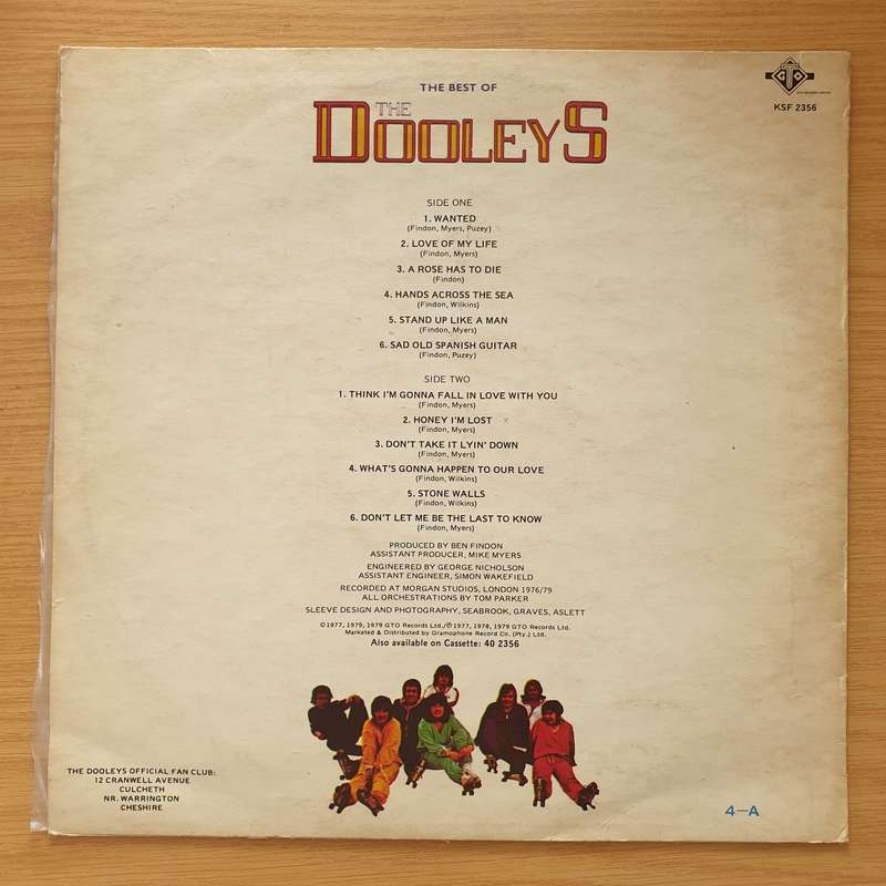 The Dooleys - The Best of the Dooleys (Zimbabwe/Rhodesia) - Vinyl LP Record - Very-Good+ Quality ...