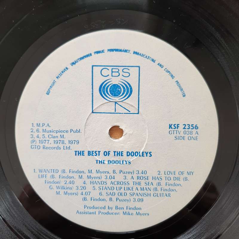 The Dooleys - The Best of the Dooleys (Zimbabwe/Rhodesia) - Vinyl LP Record - Very-Good+ Quality ...
