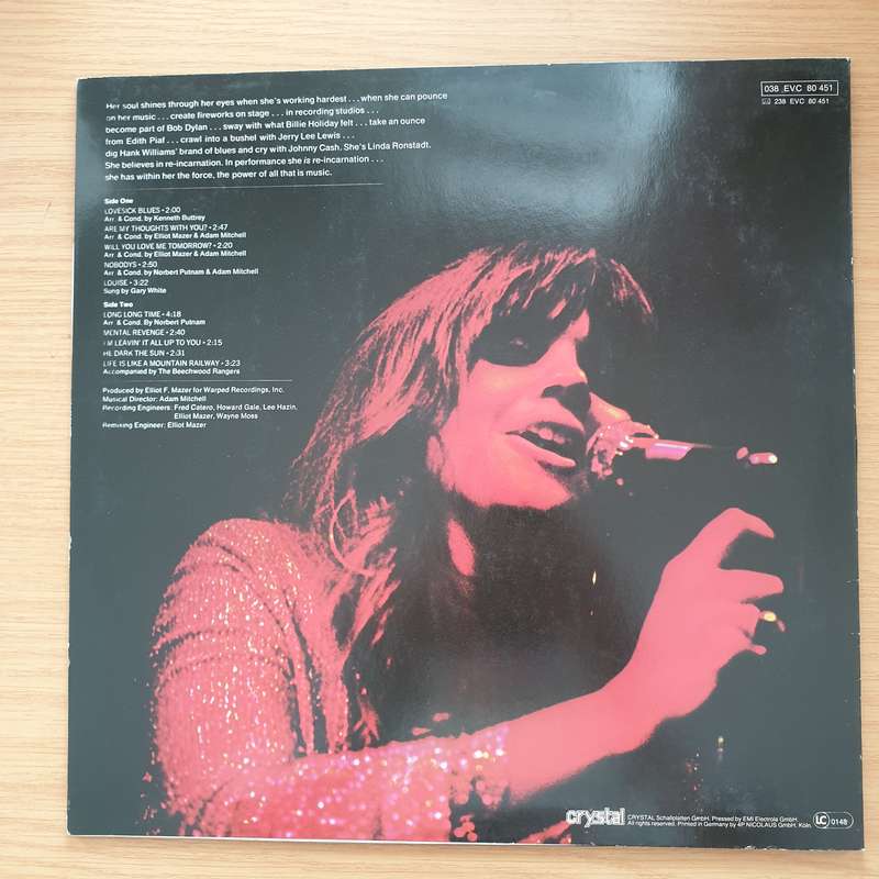 Linda Ronstadt  Silk Purse - Vinyl LP Record - Very-Good+ Quality (VG+) (verygoodplus)