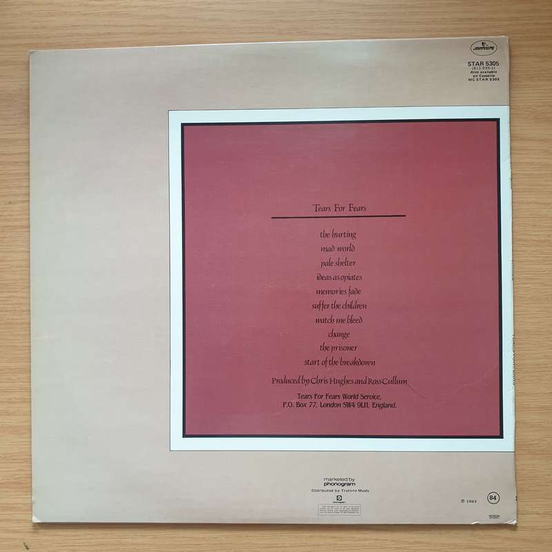 Tears For Fears  The Hurting - Vinyl LP Record  (VG+)