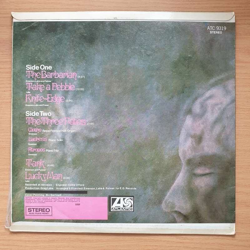 Emerson, Lake & Palmer  Emerson, Lake & Palmer -  Vinyl LP Record (VG+)