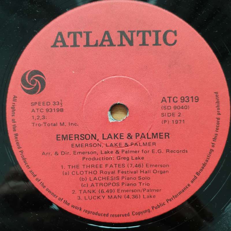 Emerson, Lake & Palmer  Emerson, Lake & Palmer -  Vinyl LP Record (VG+)