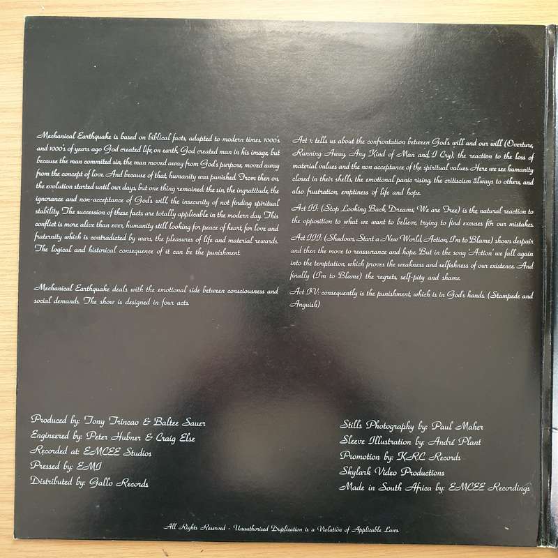 Kama Sutra  Mechanical Earthquake - Vinyl LP Record - Very-Good+ Quality (VG+) (verygoodplus)